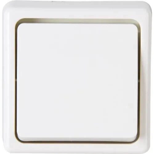 Kopp STANDARD Aufputz – Universalschalter (Aus-/Wechsel), Farbe: Weiß