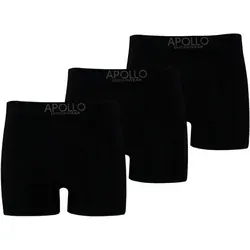 TippTexx 24 Boxershorts 3 Apollo Boxershorts Unterhosen Retroshorts Seamless schwarz XL