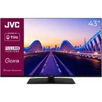 JVC Fernseher 43 Zoll LT-43VF5355 - Smart TV powered by TiVo, Full HD, HDR, Triple-Tuner und 6 Monate HD+ inklusive für grenzenlosen Entertainment-Spaß