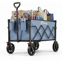 Sekey Ultraleichter Faltbarer Bollerwagen bis 100 kg in blau von Sekey
