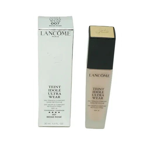 Lancome Teint Idole Ultra Wear Foundation 007 Beige Rose - Langanhaltende Foundation für einen makellosen Teint, ideal für den täglichen Gebrauch und mit geprüfter Qualität.