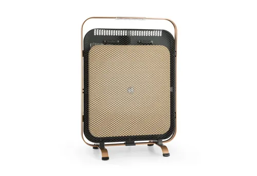 Klarstein HeatPal Marble Blackline Infrarot-Heizung - Elektroheizkörper mit 1300 Watt, ideal für Räume bis 30 m². Die Marmorplatte speichert Wärme lange nach dem Ausschalten und sorgt für energieeffiziente Heizleistung ohne CO2-Emissionen.