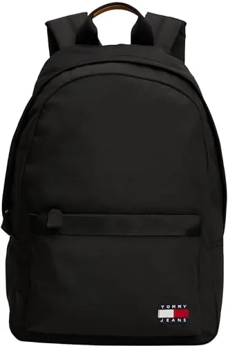Tommy Jeans Herren Rucksack Essential Daily Dome Backpack Schlicht, Schwarz (Black), Einheitsgröße