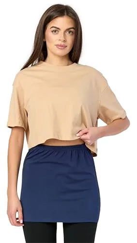 Merry Style Damen Verlängerungsgurt für Hemden T-Shirts Nierenwärmer Minirock MS10-202 (Dunkelblau, 3XL)