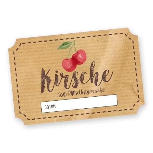 itenga 50x Marmeladenetiketten – rechteckig 6x4cm von itenga