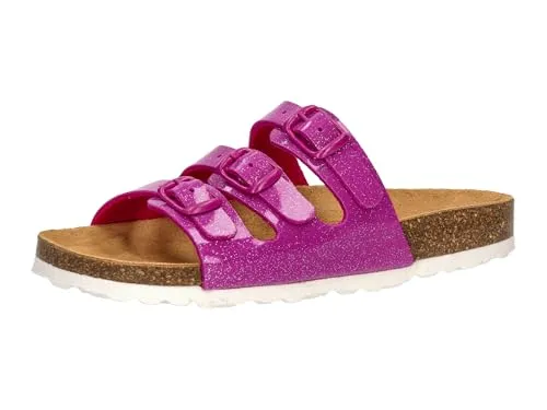 Lico Mädchen Bioline Kids Glitter Hausschuhe, Pink, 40 EU - Hausschuhe für Mädchen mit glitzerndem Design, ideal für gemütliche Stunden zu Hause und bequemes Tragen.