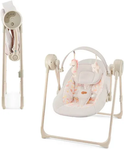Kinderkraft elektrische Babywippe SWINGEE – 5 Schaukelstufen & Musik