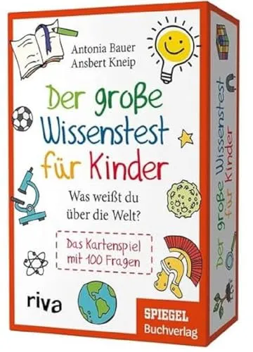 Der große Wissenstest für Kinder – Was weißt du über die Welt?: Das Kartenspiel mit 100 Fragen. Ab 8 Jahren. Perfektes Geschenk für Schulanfang, Geburtstag, Weihnachten oder Ostern
