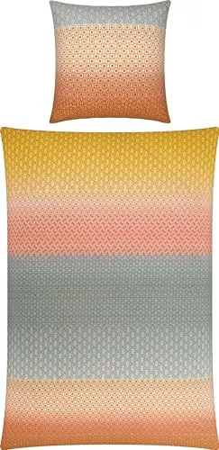 REDBEST Bettwäsche Seersucker bunt Größe 1x 135x200 cm + 1x 80x80 cm