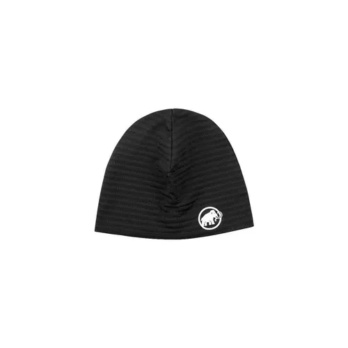 Mammut Taiss Light Beanie black (0001) one size - Mützen für den Laufsport, helmkompatible Funktionsbeanie mit aktivem Feuchtigkeitstransport für angenehme Trockenheit beim Sport.
