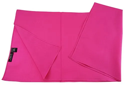 TigerTie Damen Nickituch Halstuch in pink einfarbig Uni - Tuchgröße 60 x 60 cm - 100% Baumwolle