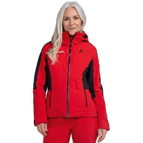 Schöffel Jacket Style Trifex Women - scarlet red (2205) 40 - Damen Skijacken mit hoher Bewegungsfreiheit dank 2-Wege-Stretch und leistungsstarker Performance Membrane (10k mm/10k MVTR) für optimalen Schutz vor Nässe und Wind.