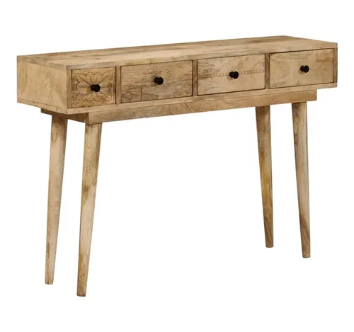 vidaXL Konsolentisch 110x30x75 cm aus Massivholz Mango - Drohnenzubehör und mehr: Dieser Konsolentisch aus massivem Mangoholz ist langlebig, robust und bietet eine einzigartige Holzmaserung, die jedes Stück zu einem Unikat macht.