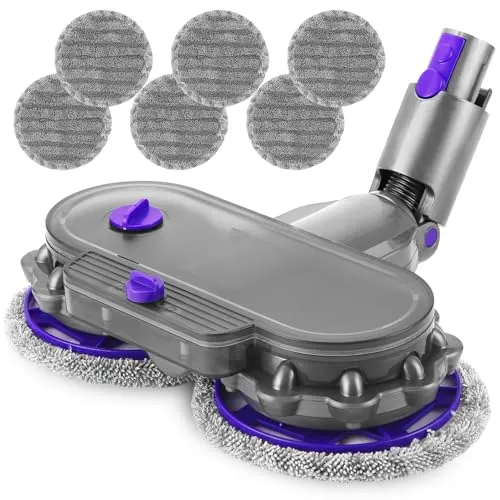 Wischaufsatz für Dyson V7/V8/V10/V11/V15 - Effizientes Wischen - Küchen- und Haushaltszubehör mit 8 waschbaren Mops und Wassertank für gründliche Reinigung und müheloses Wischen.
