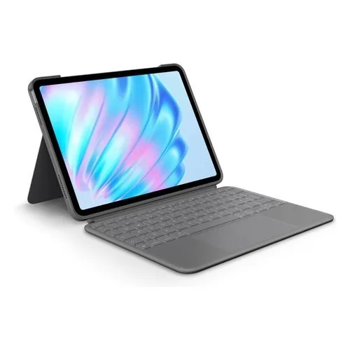 Logitech Combo Touch 920012633 für iPad Air - Grau - Tastaturgehäuse mit abnehmbarer Tastatur und großem Trackpad, ideal für mobiles Arbeiten und kreatives Gestalten. Robuster Schutz und vielseitige Nutzungsmöglichkeiten für Ihr iPad Air.