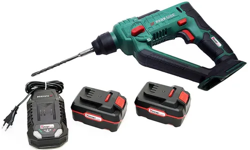 PARKSIDE® 20 V Akku-Bohrhammer PABH 20-Li mit 2 Akkus und Ladegerät - Kraftvoller Akku-Bohrhammer für vielseitige Bohr- und Schraubarbeiten in Holz, Metall und Mauerwerk. Inklusive 2 Akkus und Ladegerät, optimal für den professionellen Einsatz.
