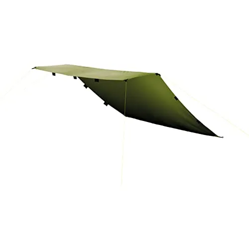 Tatonka Tarp 1 Simple - Vielseitiger Schutz - Garten-Sonnenschutz Zubehör, ideal als Notunterkunft oder Schutz bei Schlechtwetter mit robustem 185T Polyester und 20 Abspannpunkten für sicheren Halt.