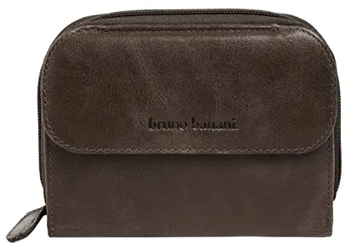 Bruno Banani Geldbörse Damen 021752 braun - Elegante Leder Geldbörse mit RFID-Schutz, zahlreichen Fächern und praktischem Münzfach für schnellen Zugriff. Ideal für stilbewusste Damen.