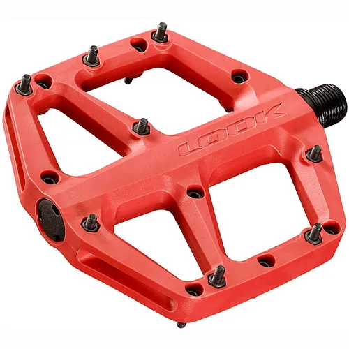 Look Trail Fusion Fahrradpedale - Red - Plattformpedale mit rutschfester Oberfläche für optimalen Grip und Kontrolle beim Fahren.