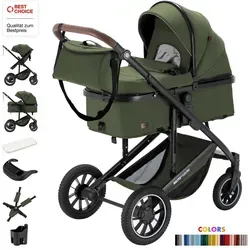 Daliya® Kombi-Kinderwagen FLEXI-PRO 2in1 – Flexibel & Sicher