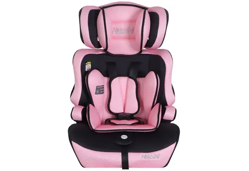 HELO24 Autokindersitz 4in1 K2 Style Rosa, mitwachsend von 76-150 cm
