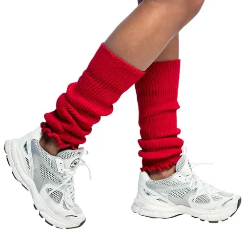 Boland - Beinwärmer für Erwachsene, Unifarben, Einheitsgröße, Stulpen, Socken, Overknees, 80er Jahre, Kostüm, Karneval, Mottoparty