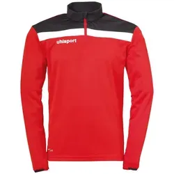 uhlsport Herren Offense 23 1/4 Zip Top Sweatshirt - Trainingsbekleidung mit elastischem 1/4 Zip, ideal für sportliche Aktivitäten und optimalen Tragekomfort dank versteckter Daumenschlaufe.