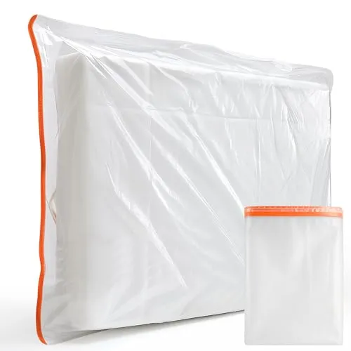 Matratzenhülle 90 x 200 (Dicke 30 cm) Schutzhülle für Matratze mit Breitem Reißverschluss, matratzen schutzhülle für Lagerung und Umzug, Wiederverwendbar Matratzen Aufbewahrungstasche