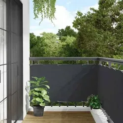 vidaXL Balkon-Sichtschutz Anthrazit 500x90 cm PVC von vidaXL