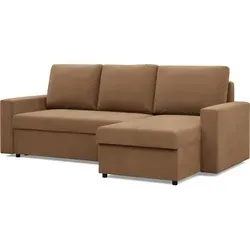 Ecksofa mit Schlaffunktion Neo, Braun von Mebligo