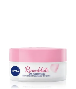 NIVEA Rosenblüte 24h Tagespflege (50 ml) - Tagespflege mit Rosenwasser und Hyaluron – für 24h intensive Feuchtigkeit und ein geschmeidiges Hautgefühl. Ideal für alle Hauttypen, auch sensible Haut.