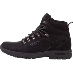 Kappa Winterboots Snowboots, Sportliche Winterstiefel in Grau/Schwarz - Größe 41 EU - Wanderschuhe für kalte Tage, knöchelhoch mit profiliertem Gummisohlen für optimalen Halt und Komfort beim Winterwandern.