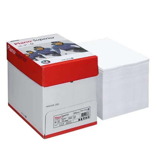 Plano Kopierpapier Superior DIN A4 80 g/m² - 2.500 Blatt Maxi-Box, hochweiß und langlebig für hochwertige Druckergebnisse