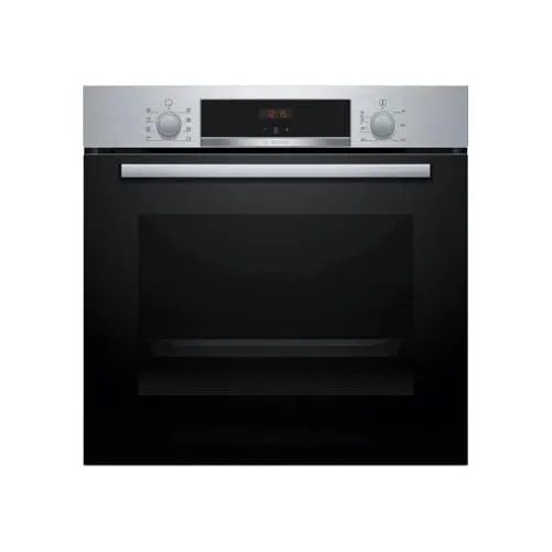 Bosch HBA553BR3F, Serie 4 Backofen, Einbaumodell, Edelstahl - Backöfen mit 5 Kochmodi und Eco Clean für mühelose Reinigung. Genießen Sie gesundes Kochen und sparen Sie Zeit mit der Booster-Vorheizfunktion. Perfekt für köstliche Gerichte ohne Wartezeit!