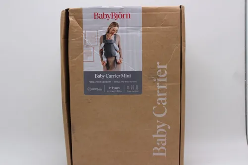BabyBjörn Babytrage Mini, 3D-Jersey, Dunkelgrau