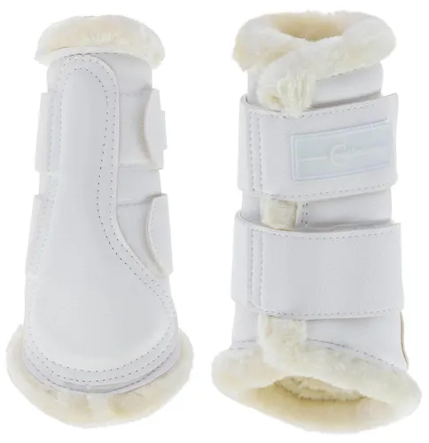 Softgamaschen Pelisa white für Pony (S) - Gamaschen & Schützer für Pferde, atmungsaktiv und schützend für empfindliche Beine während des Trainings.