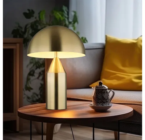 GLOBO LIGHTING LED Tischleuchte - Nachttischleuchte aus Metall, inklusive Leuchtmittel, bietet warmweißes Licht für eine angenehme Atmosphäre im Wohn- oder Arbeitszimmer.