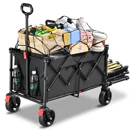YEAUPE PRO Faltbarer Bollerwagen 240L mit All-Terrain-Rädern