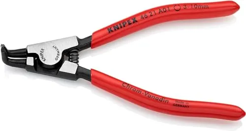 KNIPEX Sicherungsringzange 125 mm - Sprengringzangen mit kräftiger, geschmiedeter Form und abrutschhemmenden, stabilen Spitzen für sicheres Arbeiten.