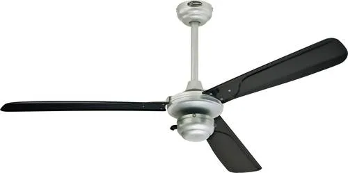 Outdoor Deckenventilator Mountain Gale Silber 132 cm - Ventilatoren für den Außenbereich, mit 132 cm Durchmesser und elegantem silbernem Gehäuse - ideal für erfrischende Brise auf der Terrasse.