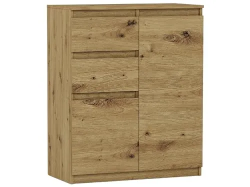 Framire Kommode Eiche Artisan 80 x 40 x 98 cm – Modern S-2