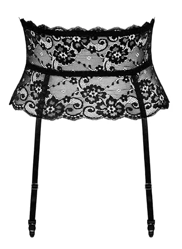 Cottelli Lingerie Damen Straps Spitze, Schwarz, M