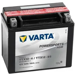 Varta 12V 10Ah AGM YTX12-4 | YTX12-BS Motorradbatterie