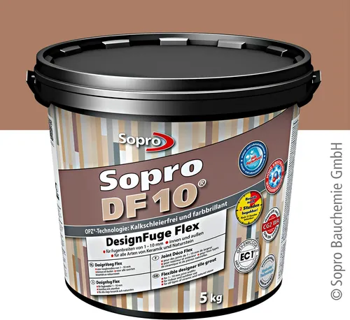 Sopro DF 10 Fliesen 5 kg Design Fuge Fugenmasse Fugenmörtel 1-10mm braun-52