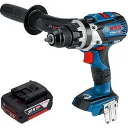 Bosch GSR 18V-110 C Professional Akku Bohrschrauber mit 5,0 Ah Akku - Leistungsstarker 18 V Akku Bohrschrauber mit 110 Nm Drehmoment und effizientem Brushless Motor. Ideal für vielseitige Anwendungen, auch an dunklen Orten dank integrierter Arbeitsleuchte.