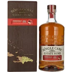 Single Cane Estate Rums CONSUELO 40% Vol. in Geschenkbox - Exquisiter Rum aus der Dominikanischen Republik, 40% Vol. in edler Geschenkbox. Ideal für Rum-Liebhaber, pur oder in Cocktails, mit Aromen von Vanille, Honig und Eichenholz.