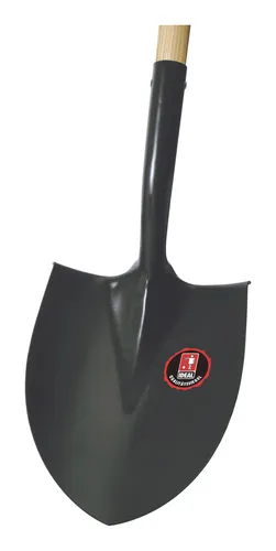 Idealspaten Spatenschaufel schwarz klein Größe 1 - 8830102 - Spaten für präzises Arbeiten im Garten, leicht und handlich für müheloses Graben und Umgraben.