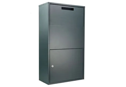MOCAVI Paketbox PBox 56 anthrazit - Paketbriefkasten aus galvanisiertem Stahl, sicherer Einwurf und witterungsbeständig, ideal für den Schutz Ihrer Pakete.