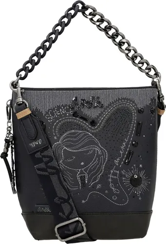 Anekke Hollywood Studio Crossbody Bag M Navy Blue - Umhängetaschen mit perfekter Fächeraufteilung, ideal für eine ordentliche Aufbewahrung Ihrer Habseligkeiten. Maße: 18 x 25 x 11 cm.