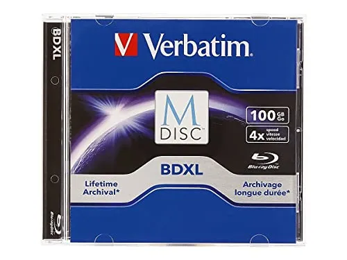 Verbatim 98912 M-DISC BD-R XL 100GB/1-4x, 1 Disc im Jewelcase